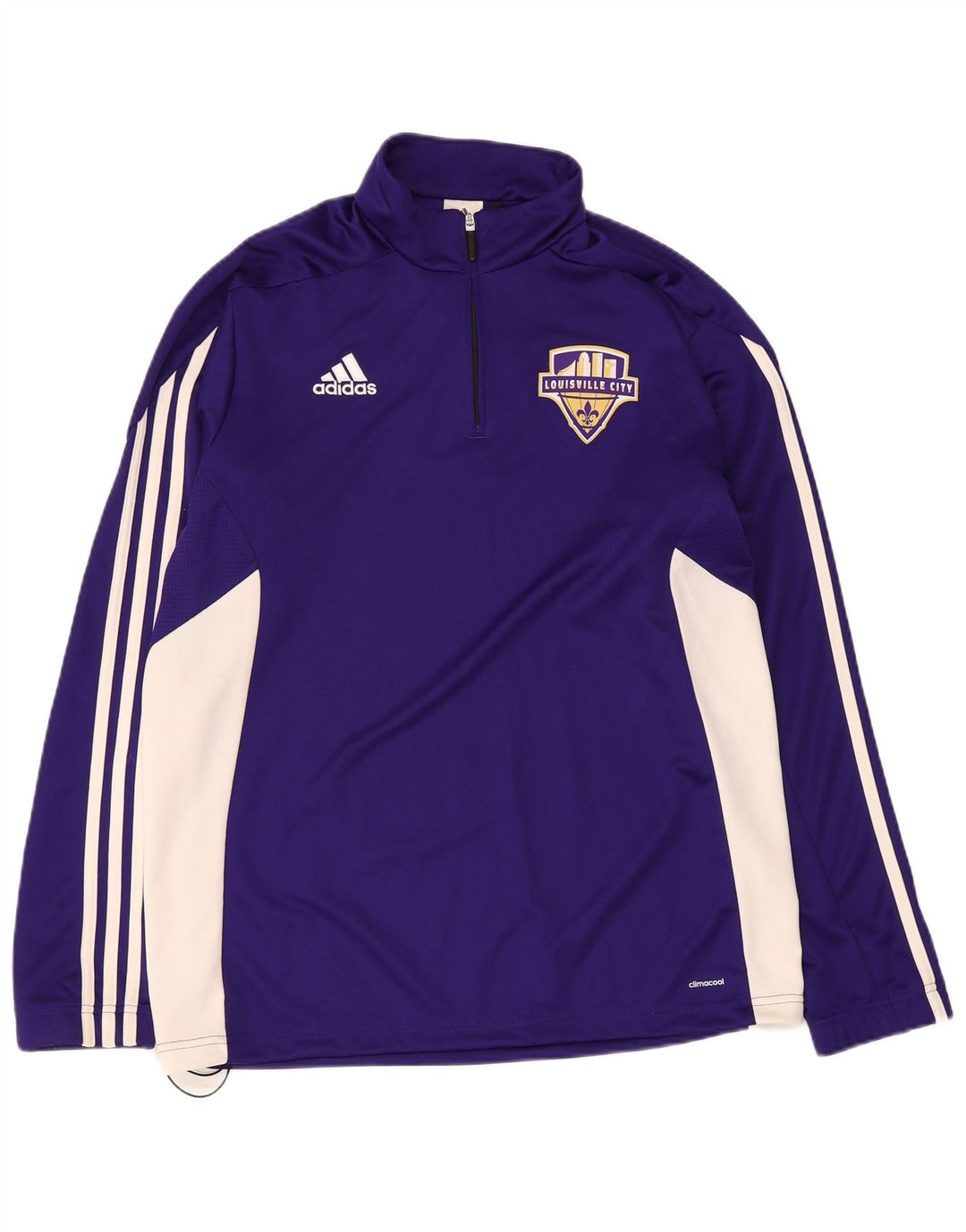 Adidas Ανδρική φόρμα πουλόβερ Louisville Top Large Purple Colourblock