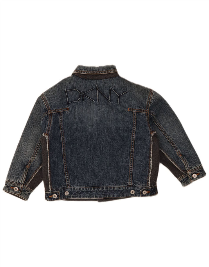 Dkny Boys Graphic Τζιν Μπουφάν 5-6 ετών Μπλε Βαμβακερό