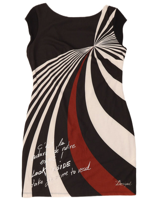 Γυναικείο φόρεμα Desigual Graphic Sheath UK 18 XL Μαύρο Πολυεστέρας