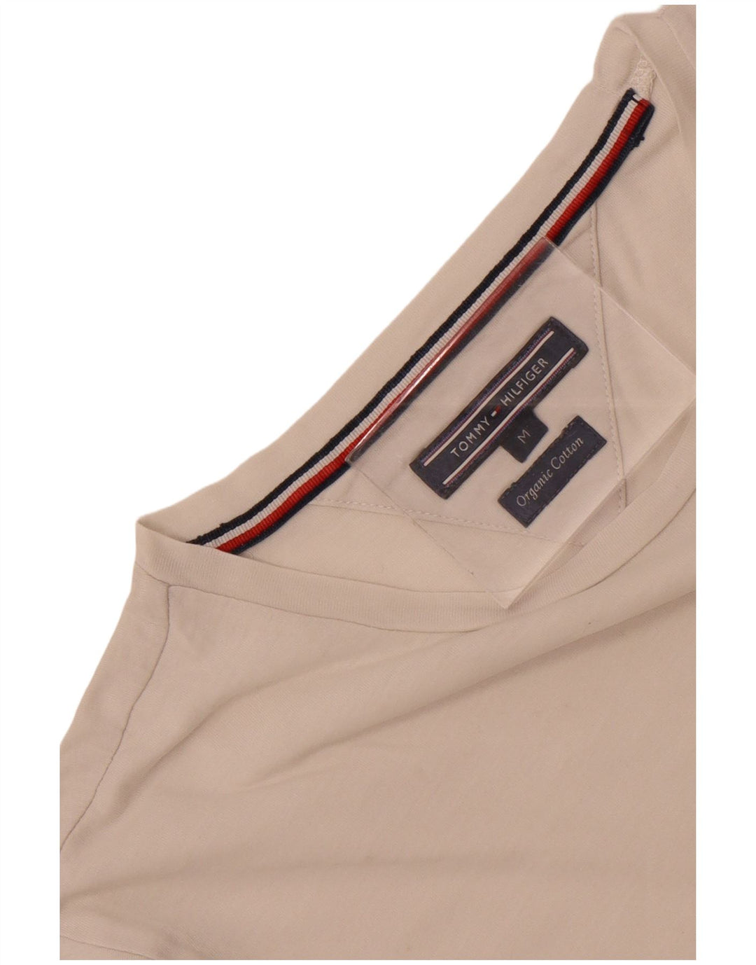 Ανδρικό γραφικό T-Shirt Tommy Hilfiger Top Μεσαίο λευκό βαμβακερό