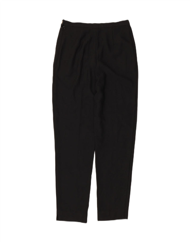 IZOD Womens Slim Casual Trousers US 8 Medium W28 L29 Black Polyester Vintage Izod and Second-Hand Izod from Messina Hembry 