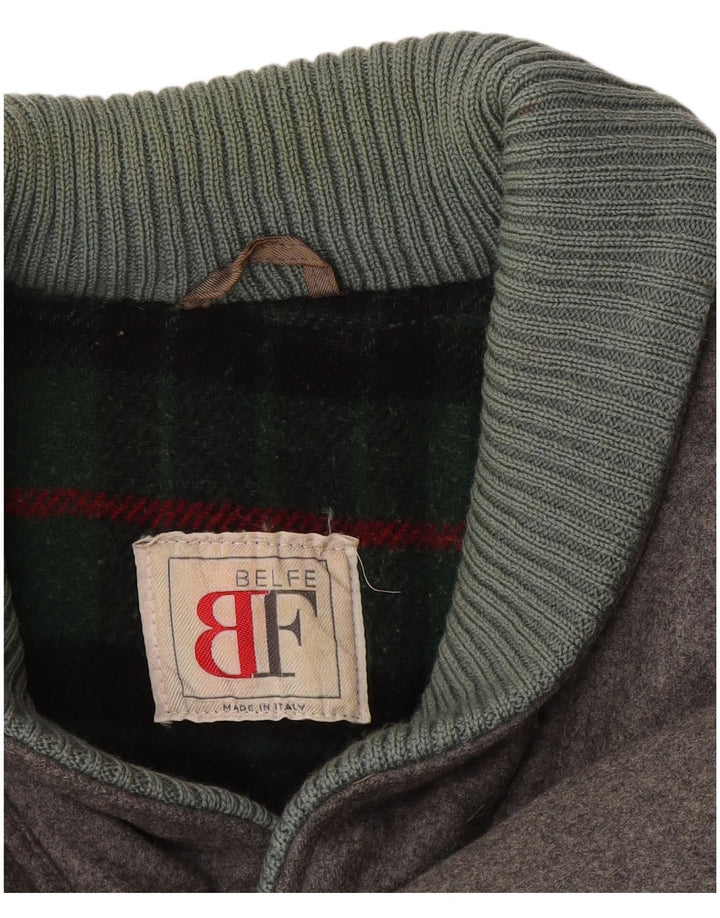 Belfe & Belfe Ανδρικό παλτό αντιανεμικό UK 36 Small Grey