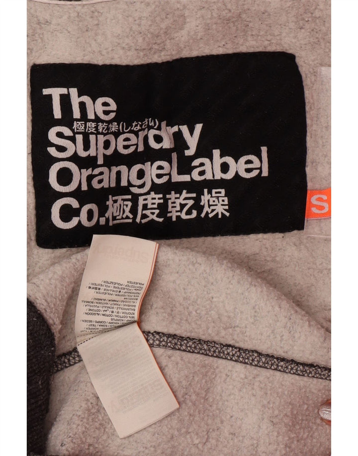 Ανδρικό κουκούλα SUPERDRY, βαμβακερό μικρό γκρι χρώμα