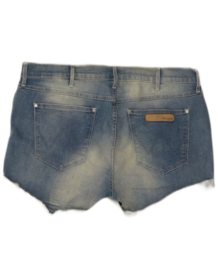 Γυναικείο τζιν σορτς Wrangler W32 μεγάλο μπλε βαμβακερό