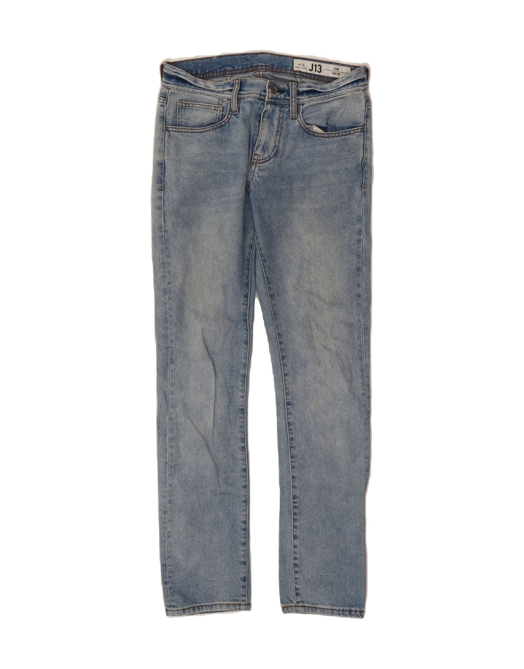 ARMANI EXCHANGE Womens Slim Jeans W29 L32 Blue Cotton Vintage Armani Exchange and Second-Hand Armani Exchange from Messina Hembry 