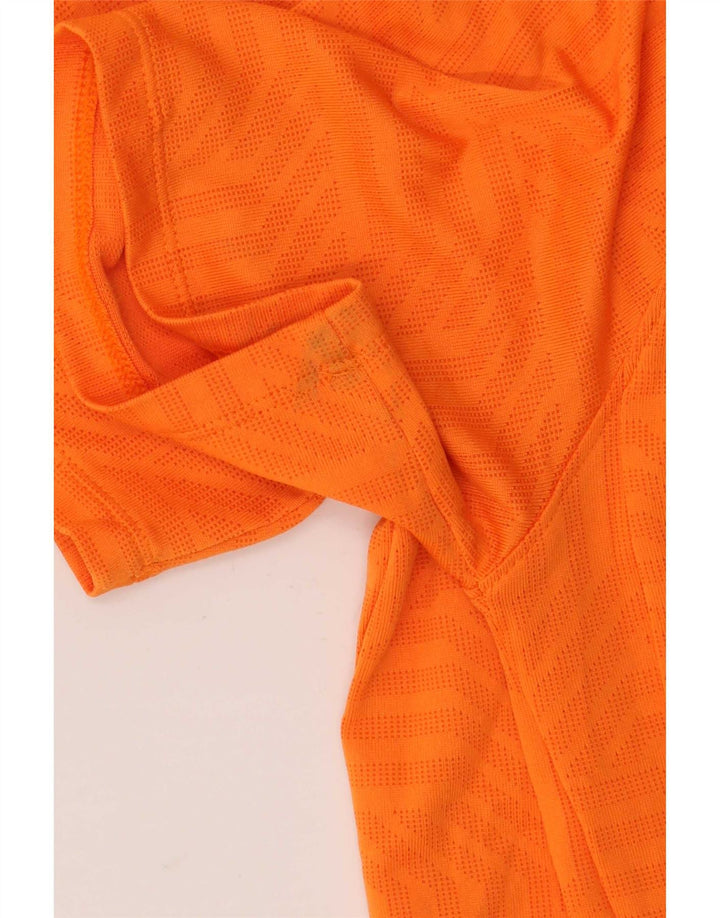 Under Armour Ανδρικό T-Shirt Top Μικρό Πορτοκαλί Γεωμετρικό Πολυεστέρα