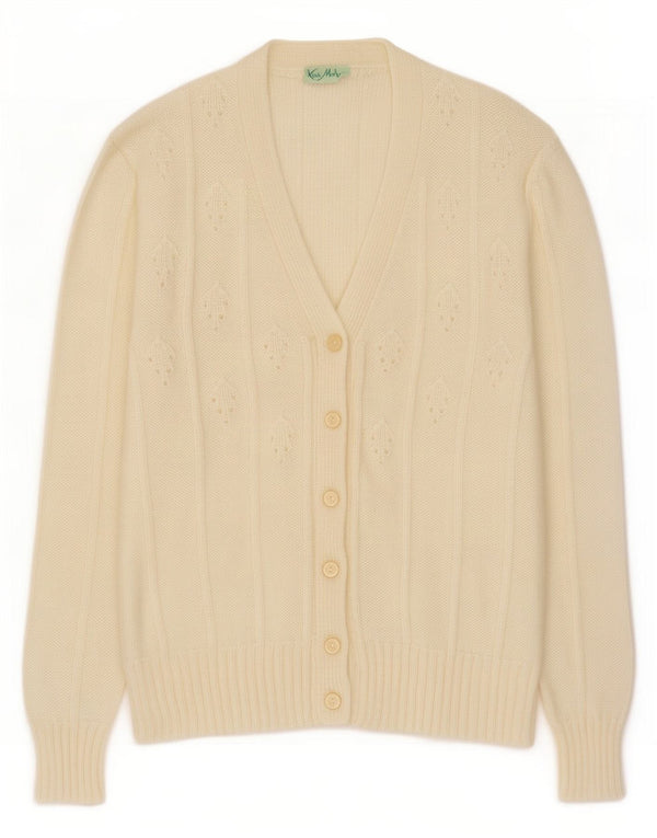 Vintage γυναικείο πουλόβερ UK 14 Medium Off White Mohair