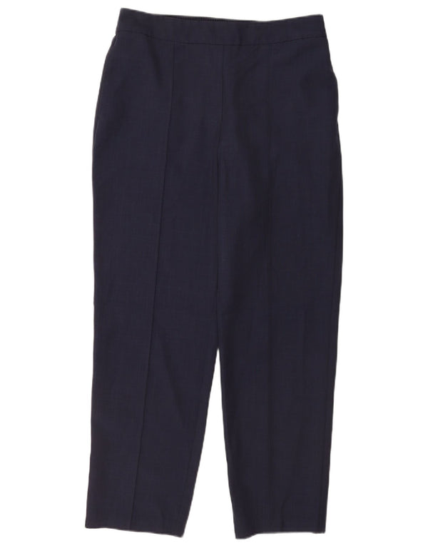 Marks & Spencer Γυναικείο παντελόνι Chino UK 14 Large W32 L27 Navy Blue Check