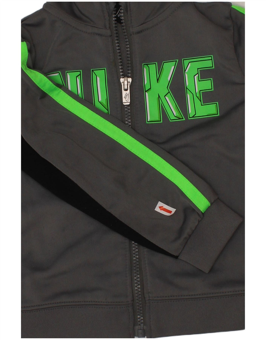 NIKE Baby Boys Graphic Tracksuit Top Jacket 18-24 Months Grey Colourblock