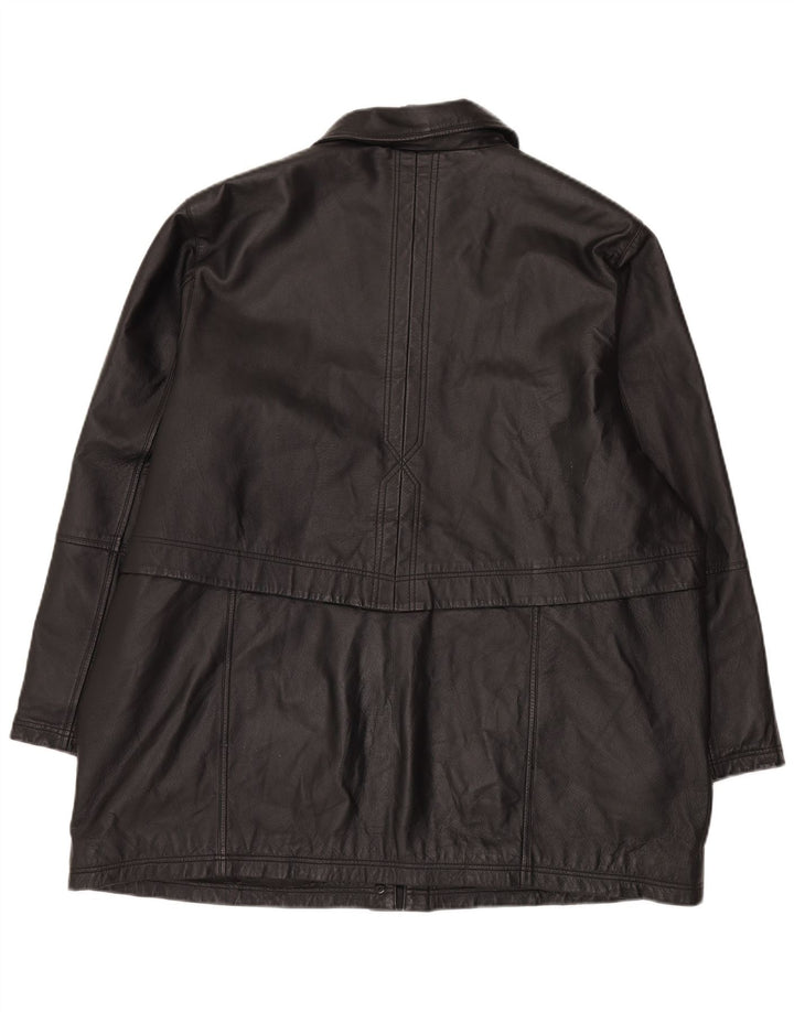 Canda Ανδρικό Δερμάτινο Μπουφάν IT 52 XL Μαύρο Δερμάτινο