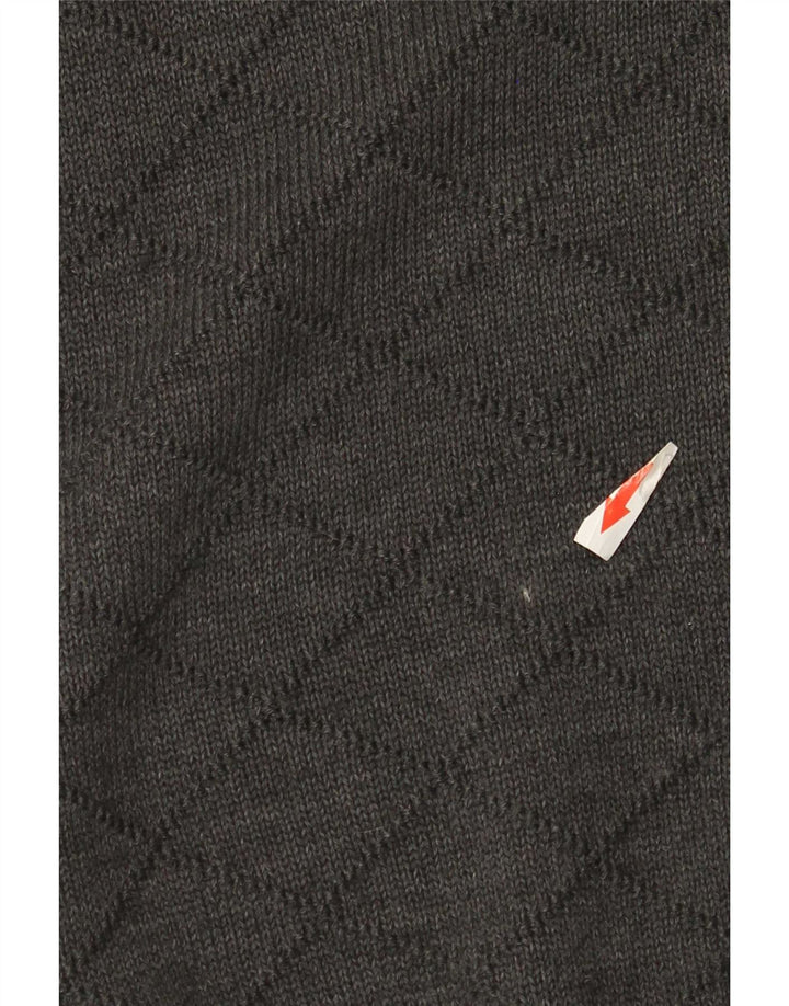 Vintage γυναικεία ζακέτα πουλόβερ EU 46 XL Grey Check Πολυακρυλικό