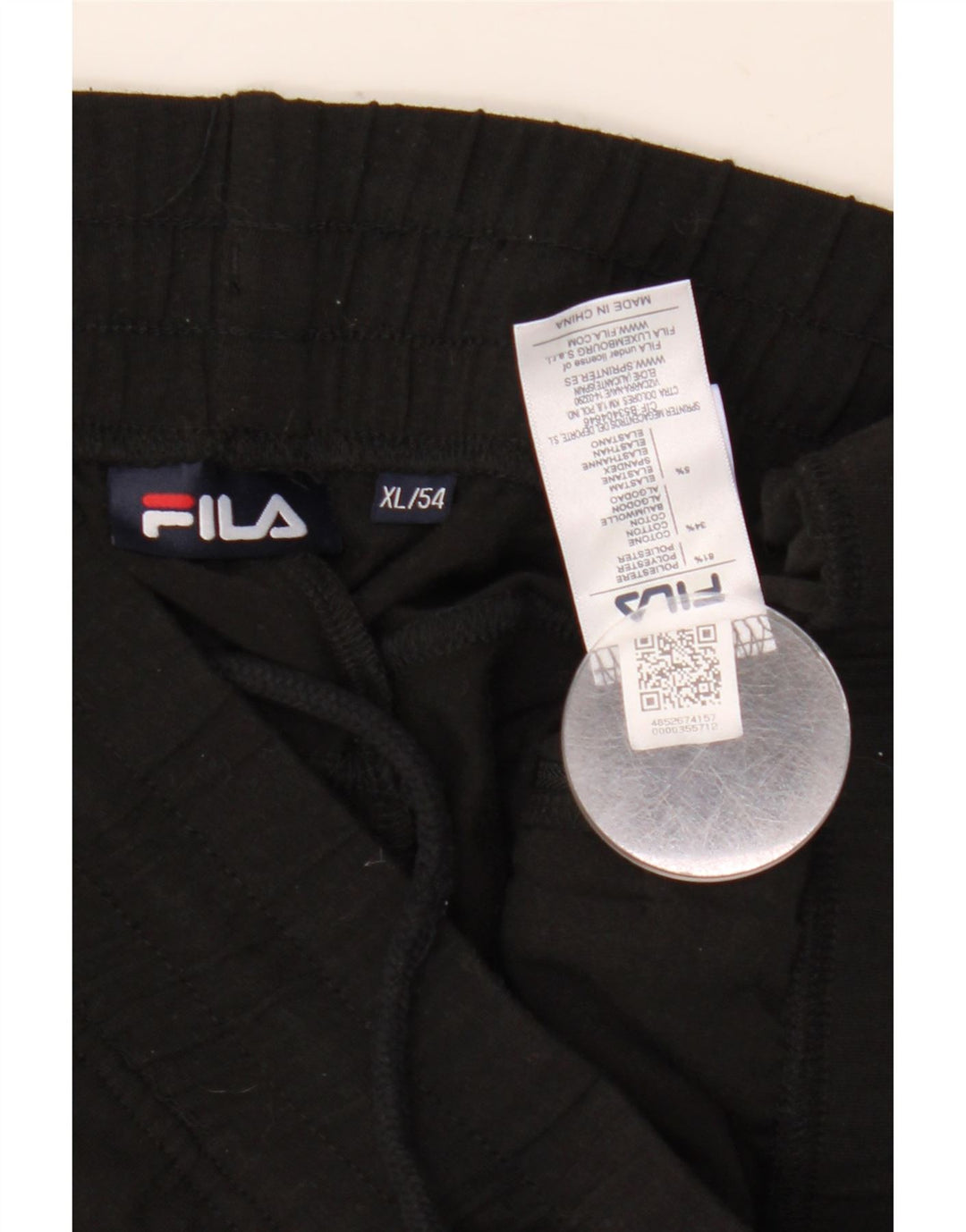 Ανδρική φόρμα Fila Παντελόνι Joggers XL Μαύρο Πολυεστέρα