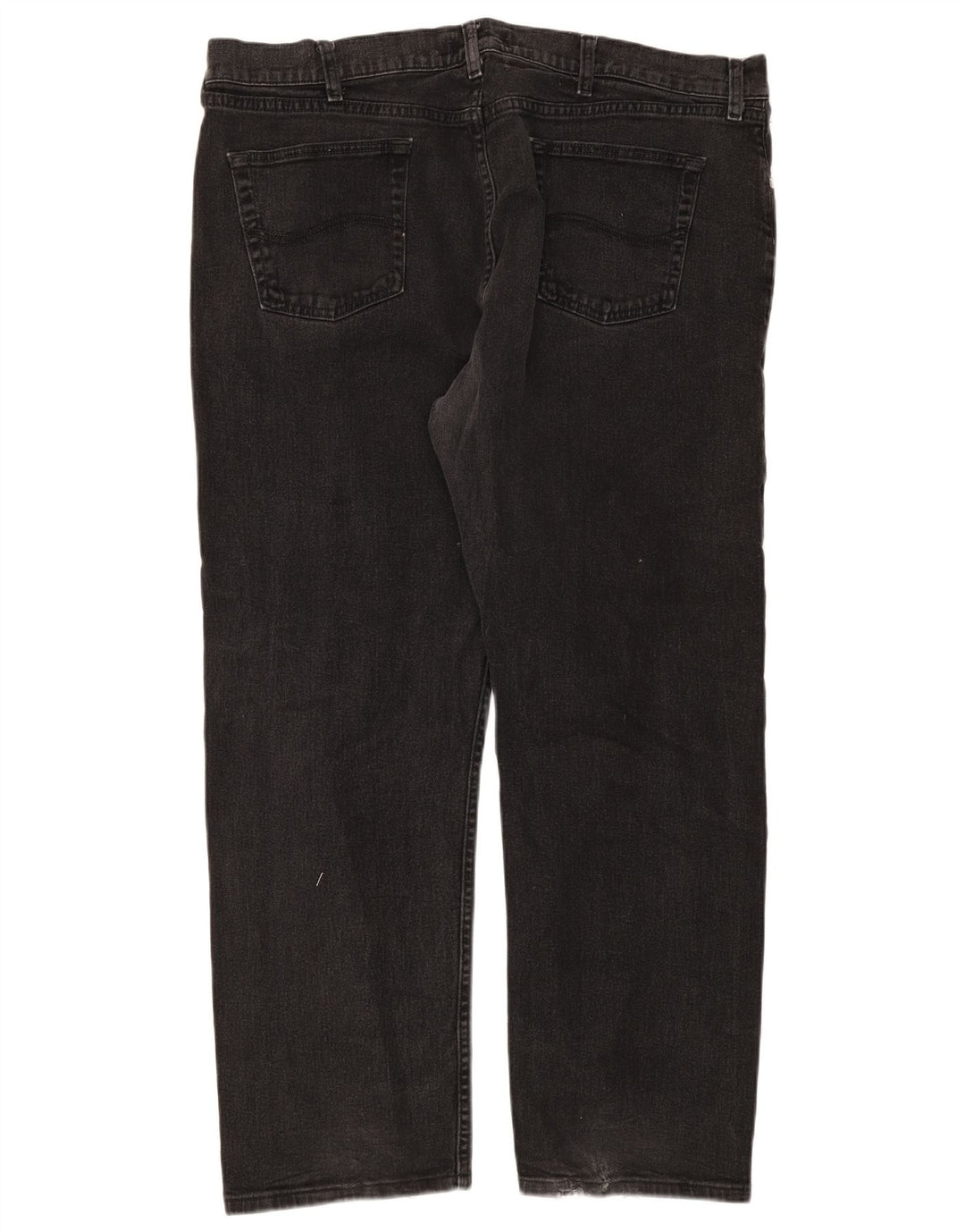 Ανδρικό τζιν Lee Regular Fit ίσιο W42 L30 μαύρο βαμβακερό
