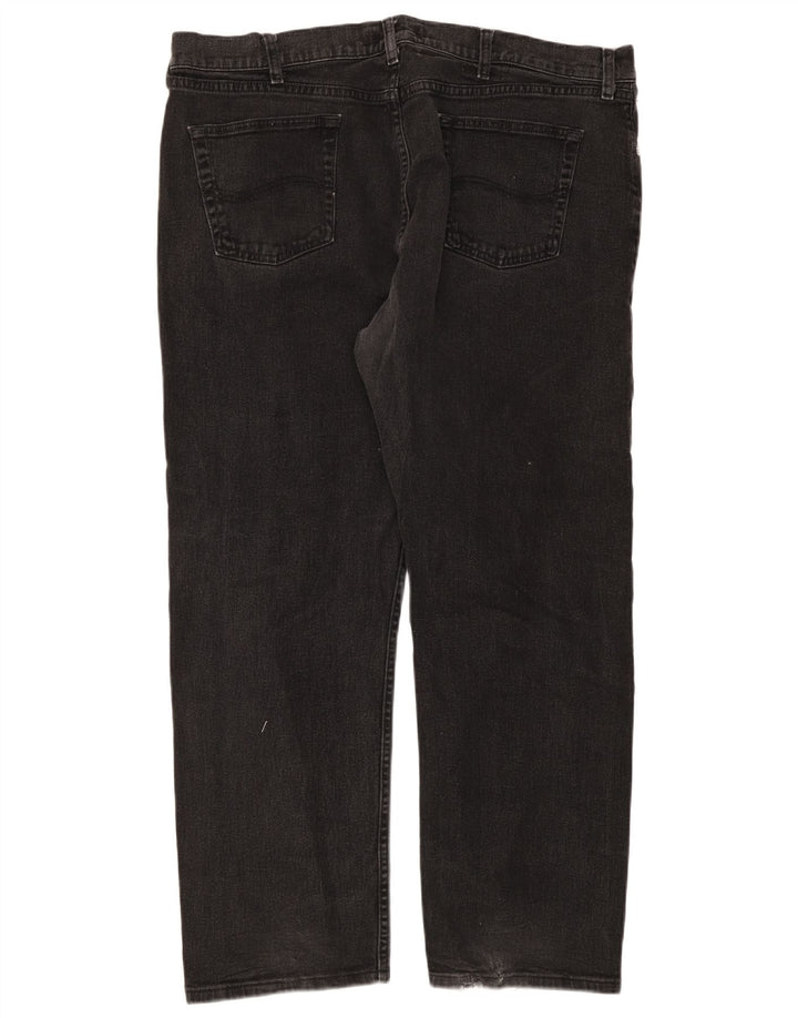 Ανδρικό τζιν Lee Regular Fit ίσιο W42 L30 μαύρο βαμβακερό