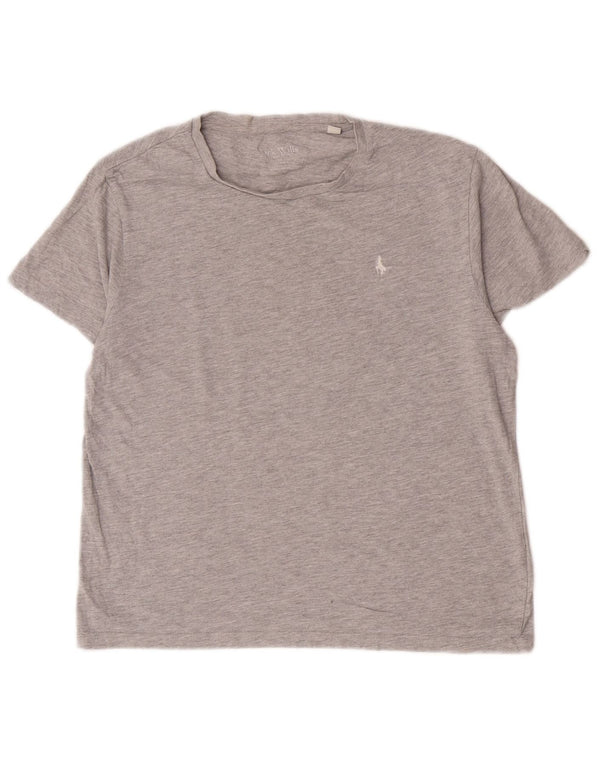 Jack Wills Γυναικείο T-Shirt Top UK 10 Small Grey Cotton