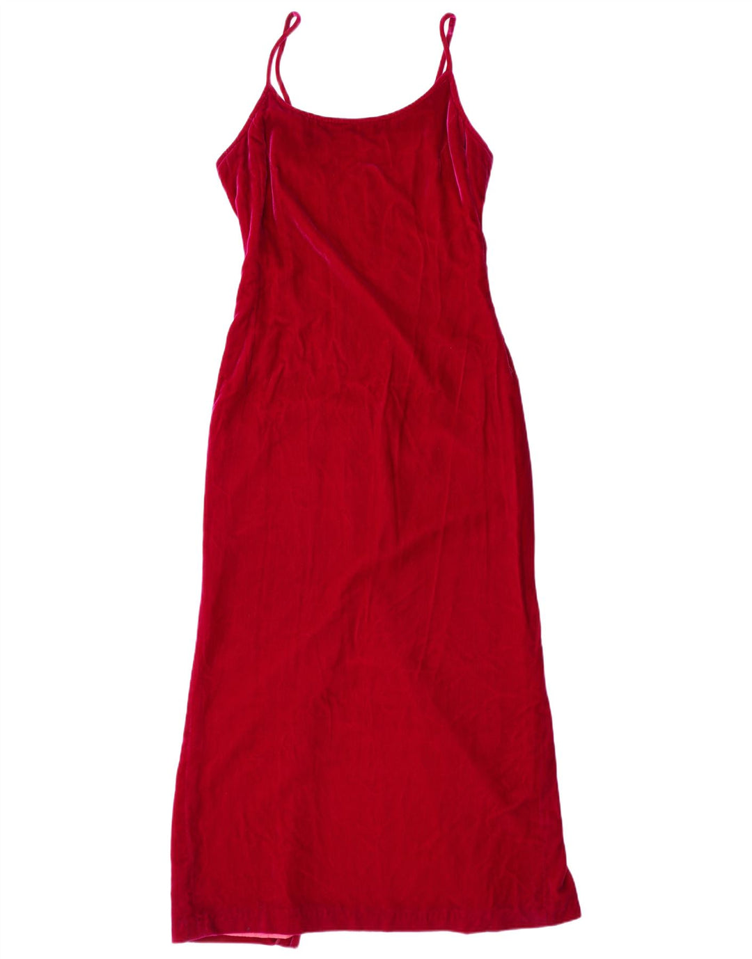 RICHARD LEWIS Γυναικείο βελούδινο μάξι φόρεμα UK 12 Medium Pink