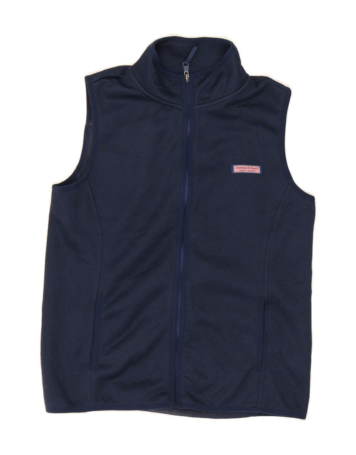 VINEYARD VINES Womens Tracksuit Top Jacket UK 10 Small Navy Blue Vintage Vineyard Vines and Second-Hand Vineyard Vines from Messina Hembry 