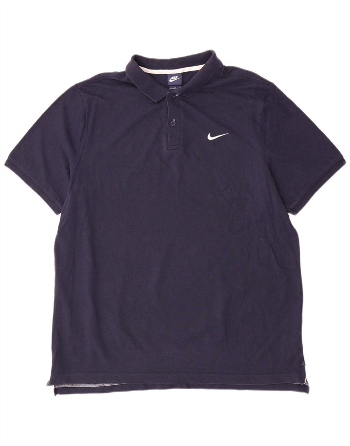 Ανδρικό μπλουζάκι πόλο NIKE XL, μπλε ναυτικό, βαμβακερό