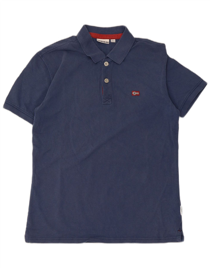 Ανδρικό μπλουζάκι πόλο NAPAPIJRI Μικρό Navy Blue