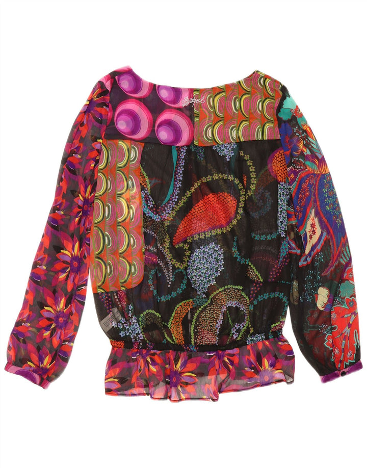 Desigual Γυναικεία Abstract Pattern Μπλούζα Top UK 18 XL Πολύχρωμη