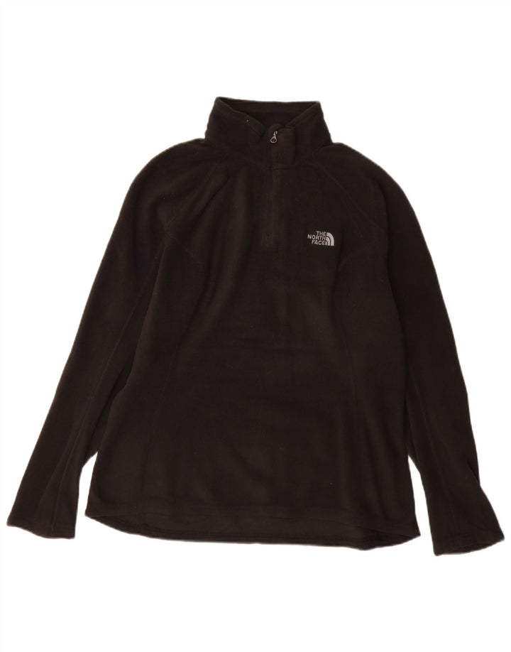 THE NORTH FACE Γυναικείο φερμουάρ Fleece Jumper UK 14 Medium Black Polyester