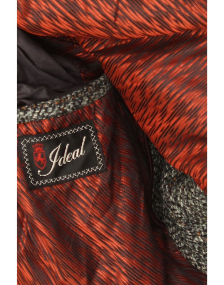 Ανδρικό πανωφόρι IDEAL UK 40 Large Grey Check New Wool