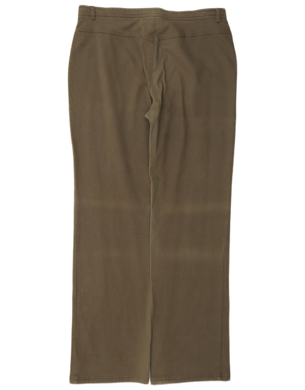 Perte της Krizia Γυναικείο ίσιο κανονικό παντελόνι Chino W34 L33 Khaki