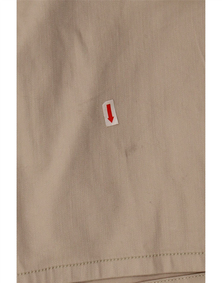 LEE Womens Riders Ψηλόμεσο Σορτς Βερμούδα US 22 3XL W44 Μπεζ βαμβακερό