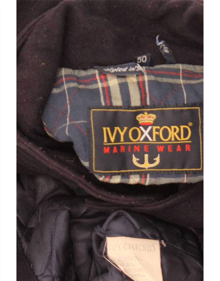 Ανδρικό πανωφόρι Ivy Oxford IT 50 Large Navy Blue Wool