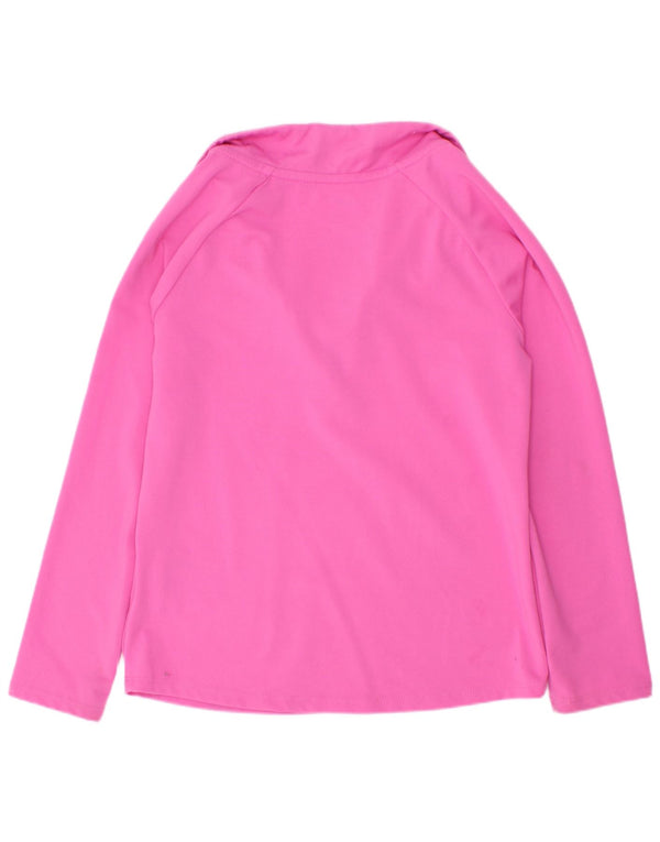 Φόρμα Nike Girls Dri Fit με φερμουάρ πουλόβερ φόρμα 5-6 ετών Μεσαίο ροζ