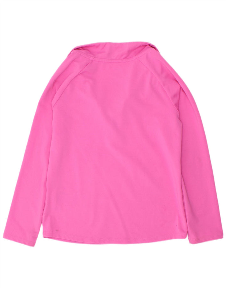 Φόρμα Nike Girls Dri Fit με φερμουάρ πουλόβερ φόρμα 5-6 ετών Μεσαίο ροζ
