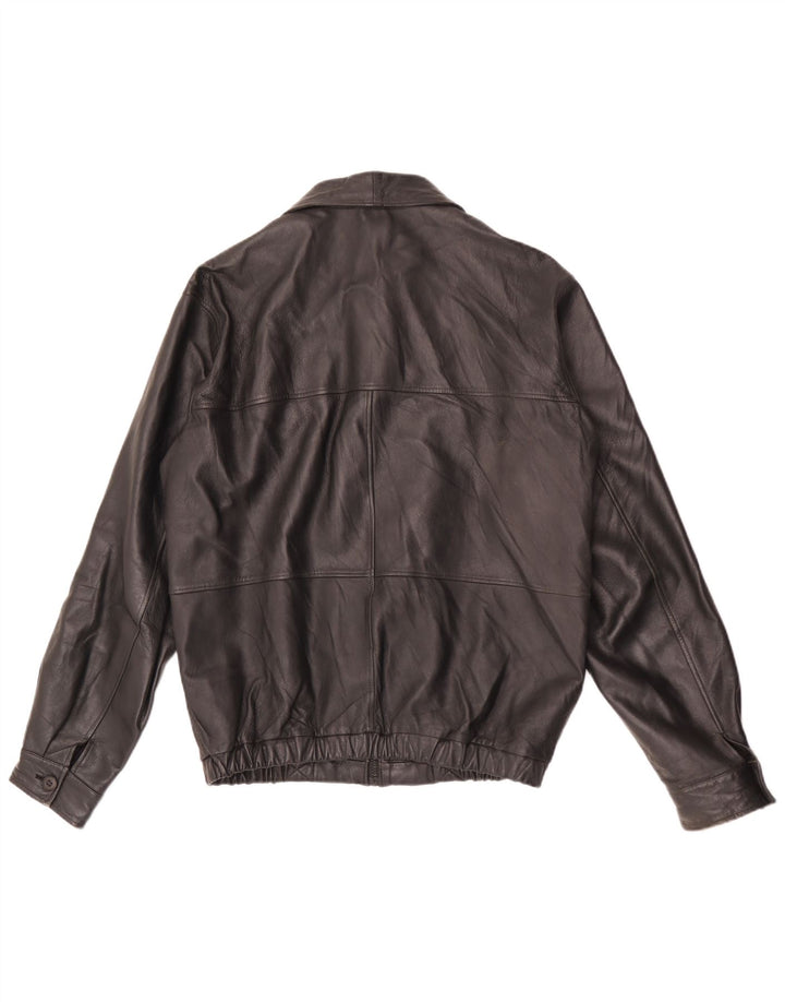 Ανδρικό δερμάτινο μπουφάν Scout UK 38 Medium Black Leather