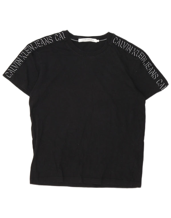 Calvin Klein Jeans Ανδρικό γραφικό T-Shirt Top Small Black