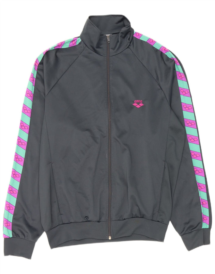 Ανδρική φόρμα γραφικών Arena Top Jacket μεσαίου γκρι Colourblock