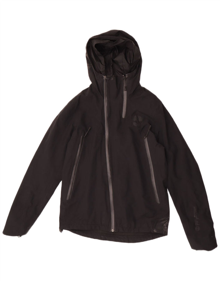 Ανδρικό μπουφάν βροχής με κουκούλα Timberland UK 36 Small Black Polyester