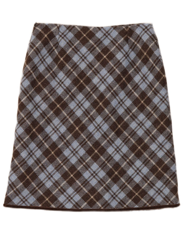 Boden Γυναικεία ίσια φούστα UK 12 Medium W28 Brown Check