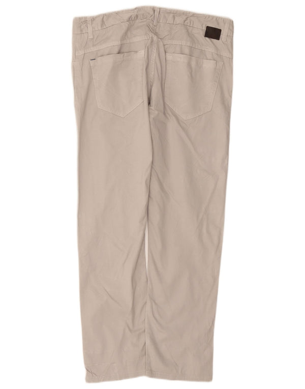 Zara Ανδρικό Slim Casual Παντελόνι EU 42 Large W32 L28 Beige βαμβακερό