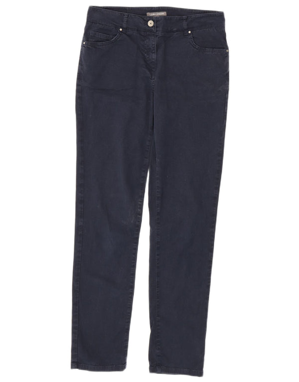 Laura Ashley Γυναικείο Slim Casual Παντελόνι UK 10 Small W30 L30 Navy Blue