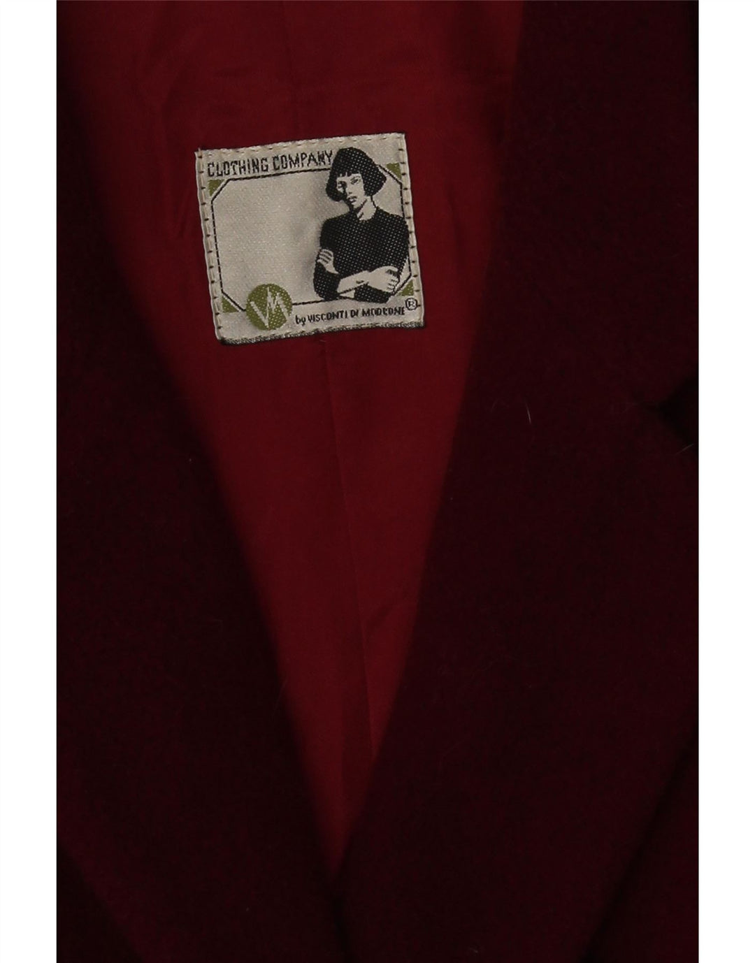 Duca Visconti Di Modrone Γυναικείο Σακάκι Μπλέιζερ UK 14 Medium Burgundy