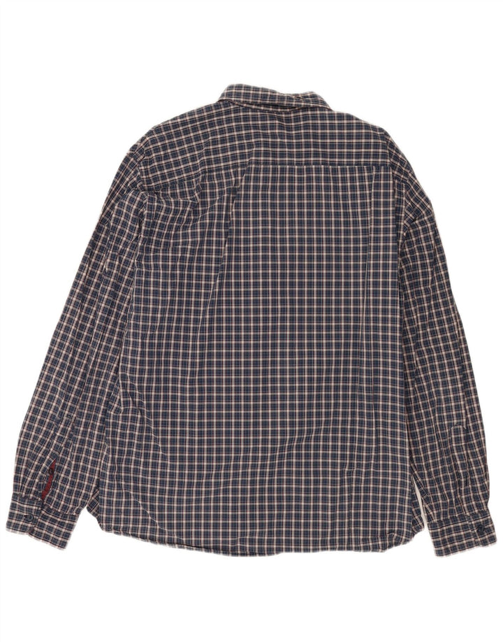 Ανδρικό πουκάμισο Gas XL Navy Blue Check Cotton
