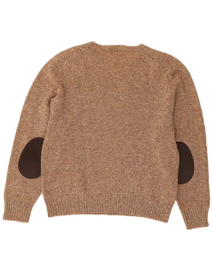 Kappa Γυναικείο πουλόβερ με λαιμόκοψη UK 16 Large Brown Wool