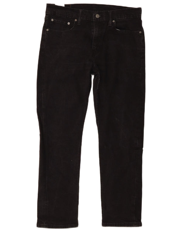 Levi's Mens 502 Straight Jeans W33 L27 Μαύρο βαμβακερό