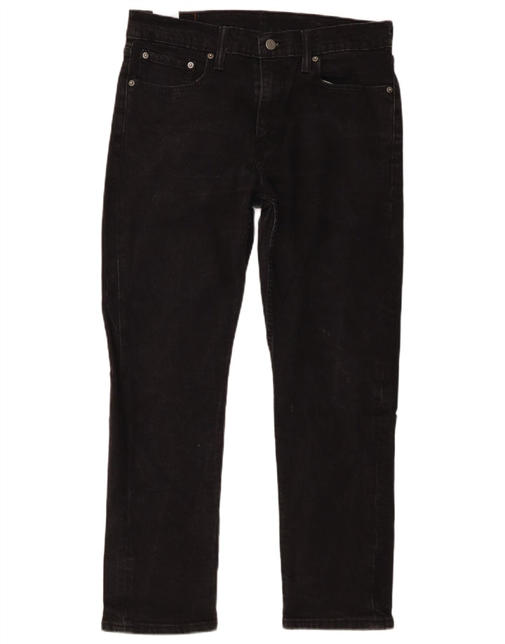 Levi's Mens 502 Straight Jeans W33 L27 Μαύρο βαμβακερό
