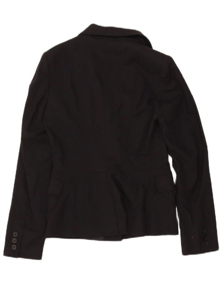 REISS Γυναικείο σακάκι 1 κουμπιού UK 8 Small Black Wool