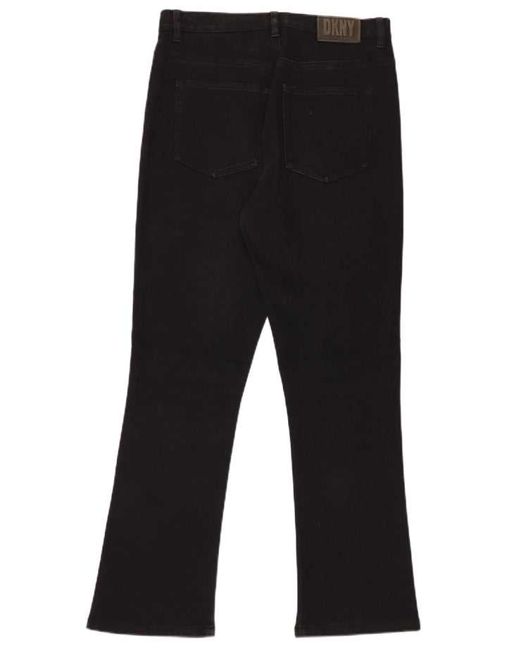 DKNY Γυναικείο Bootcut Jeans US 10 Large W30 L30 Μαύρο βαμβακερό