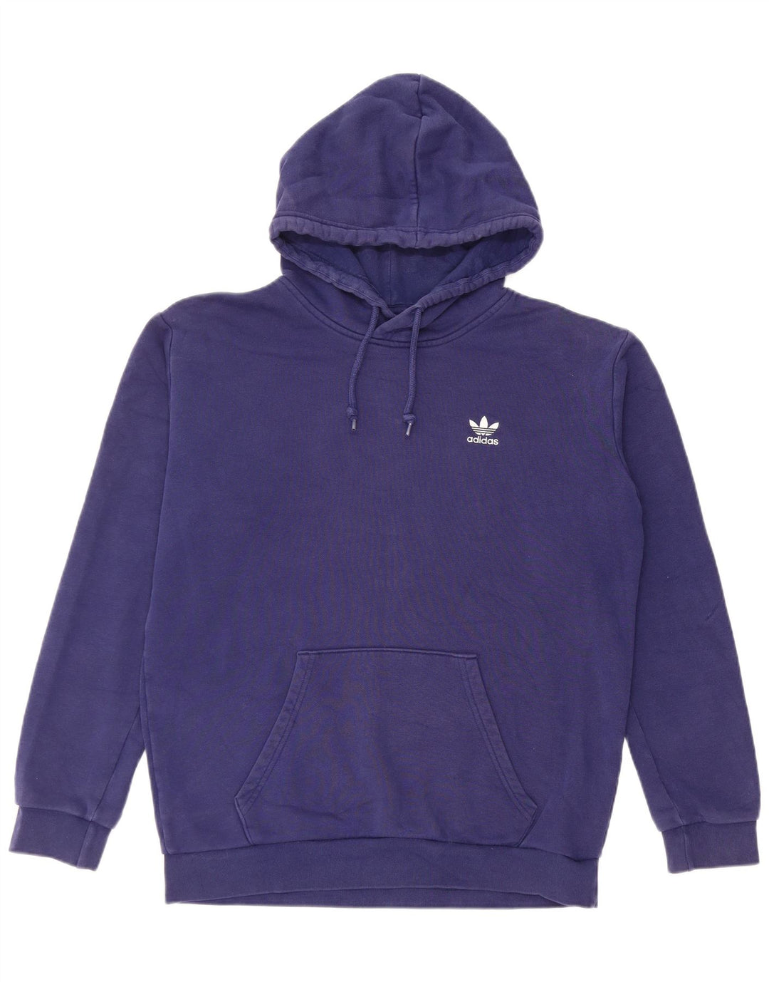 Adidas Ανδρικό φούτερ με κουκούλα, μεσαίο μπλε βαμβακερό