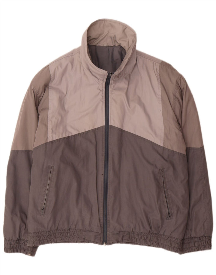 Ανδρικό μπουφάν VINTAGE Loose Fit Windbreaker IT 48 Medium Grey Colourblock