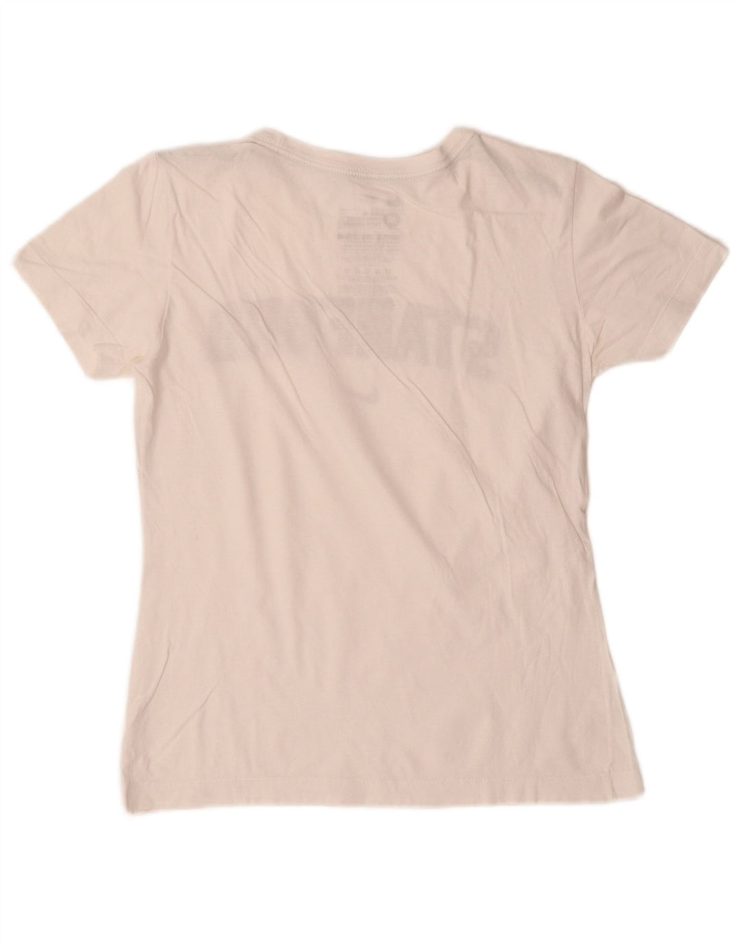 Γυναικείο γραφικό μπλουζάκι NIKE Stanford Slim Fit Top UK 12 Medium White