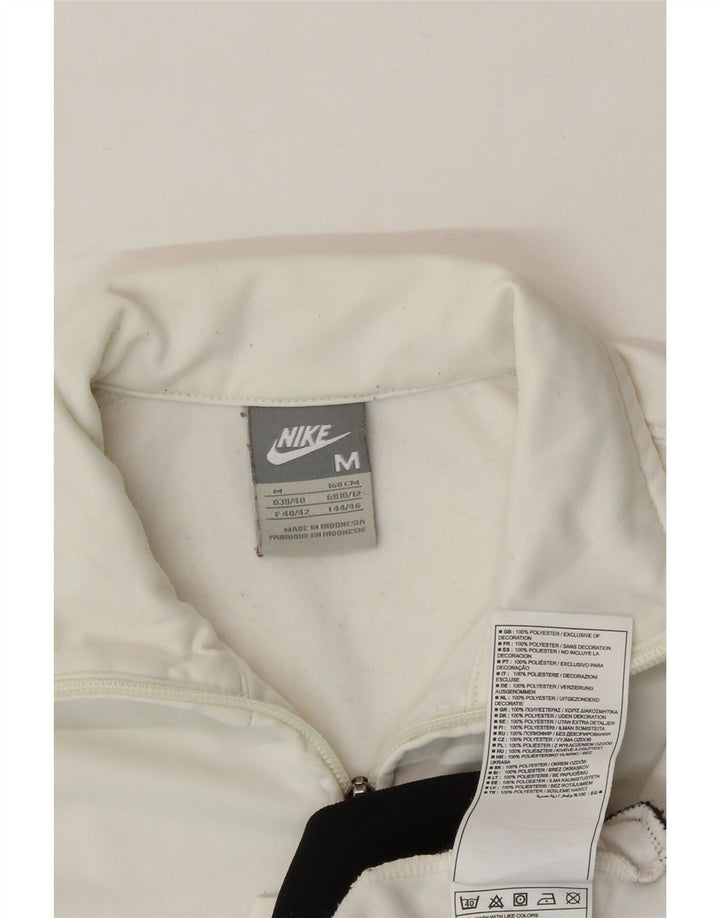 NIKE Womens Tracksuit Top Jacket UK 10/12 Medium White Colourblock Vintage Nike and Second-Hand Nike from Messina Hembry 