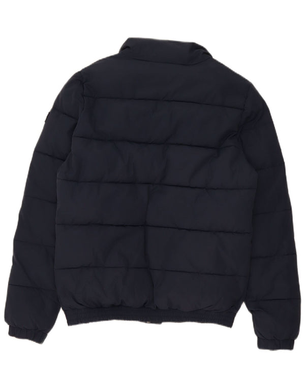Superdry γυναικείο υπερμεγέθη τζάκετ UK 10 Small Navy Blue Polyester